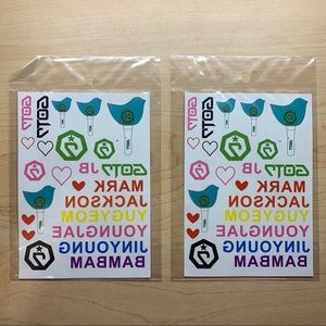 Set of 2 GOT7 Temporary Tattoos